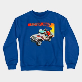 1973 Jeep CJ Vintage Ad Crewneck Sweatshirt